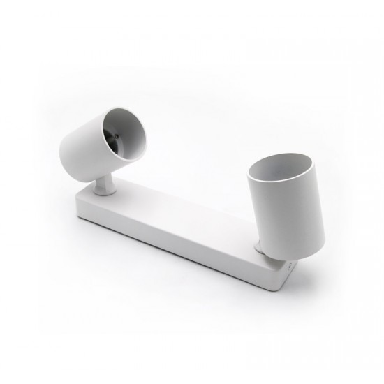 ΣΠΟΤ ΑΛΟΥΜΙΝIOY KINHTO ΕΠΙΤΟΙΧΟ/ΟΡΟΦΗΣ GU10 ΔΙΠΛΟ ΛΕΥΚΟ 250mm