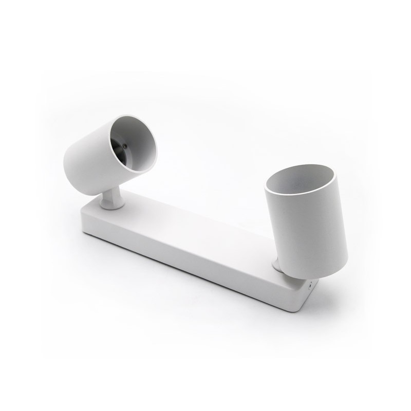 ΣΠΟΤ ΑΛΟΥΜΙΝIOY KINHTO ΕΠΙΤΟΙΧΟ/ΟΡΟΦΗΣ GU10 ΔΙΠΛΟ ΛΕΥΚΟ 250mm