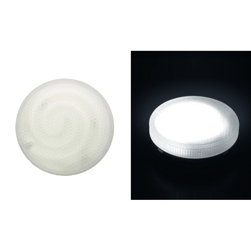 ΛΑΜΠΑ ΟΙΚONΟΜΙΑΣ GX53 ΠΛΑΦΟΝ ΚΑΛΥΜΜΑ ΓΥΑΛΙΝΟ 240V 9W 6400K ΨΥΧΡΟ