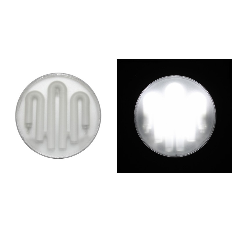 ΛΑΜΠΑ ΟΙΚONΟΜΙΑΣ GX53 ΠΛΑΦΟΝ ΚΑΛΥΜΜΑ ΠΛΑΣΤΙΚΟ240V 7W 6400K ΨΥΧΡΟ