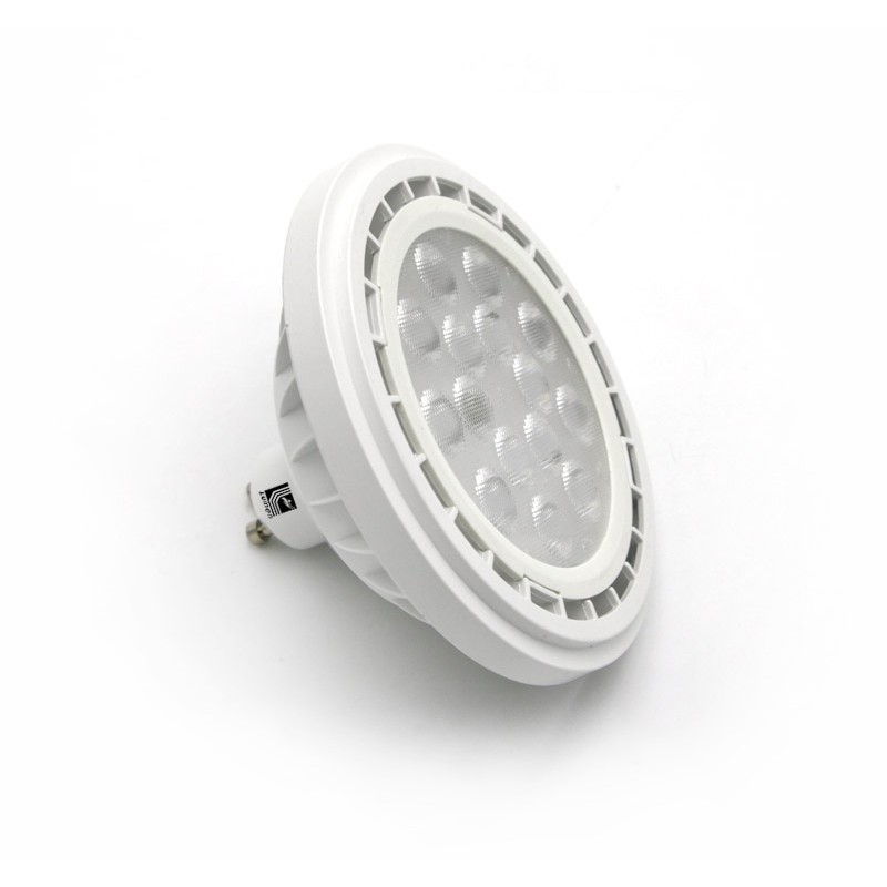 LED ΛΑΜΠΑ AR111 GU10 15W 230VAC 24° ΝΤΙΜΑΡΙΖΟΜΕΝΗ ΛΕΥΚΟ