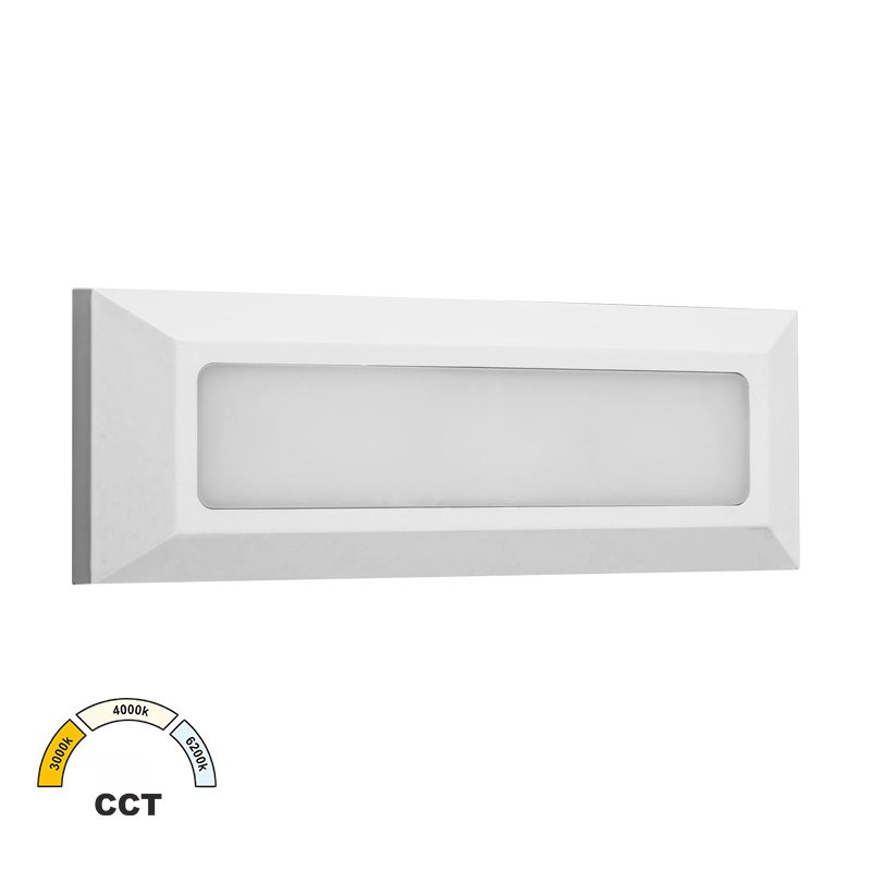 LED ΦΩΤΙΣΤΙΚΟ PC ΕΠΙΤΟIXO ΟΡΘΟΓΩΝΙΟ 4W CCT IP65 ΛΕΥΚΟ