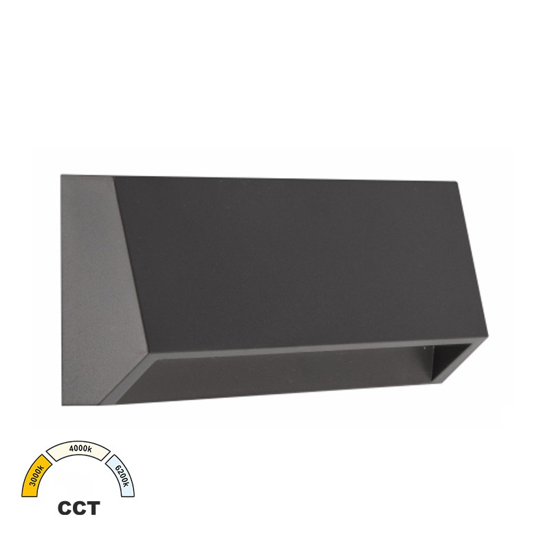 LED ΦΩΤΙΣ.PC ΕΠΙΤΟΙΧΟ ΕΜΜΕΣΟΥ ΚΥΡΤΟ ΟΡΘΟΓΩΝΙΟ 3W CCT IP65 ΓΡΑΦΙΤΗ