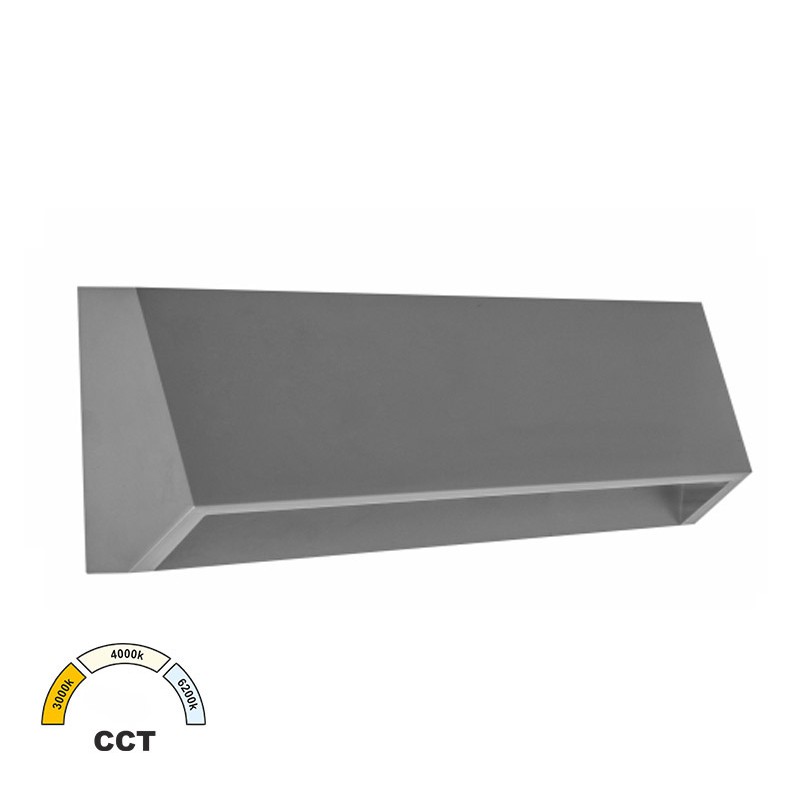 LED ΦΩΤΙΣ.PC ΕΠΙΤΟΙΧΟ ΕΜΜΕΣΟΥ ΚΥΡΤΟ ΟΡΘΟΓΩΝΙΟ 4W CCT IP65 ΓΚΡΙ