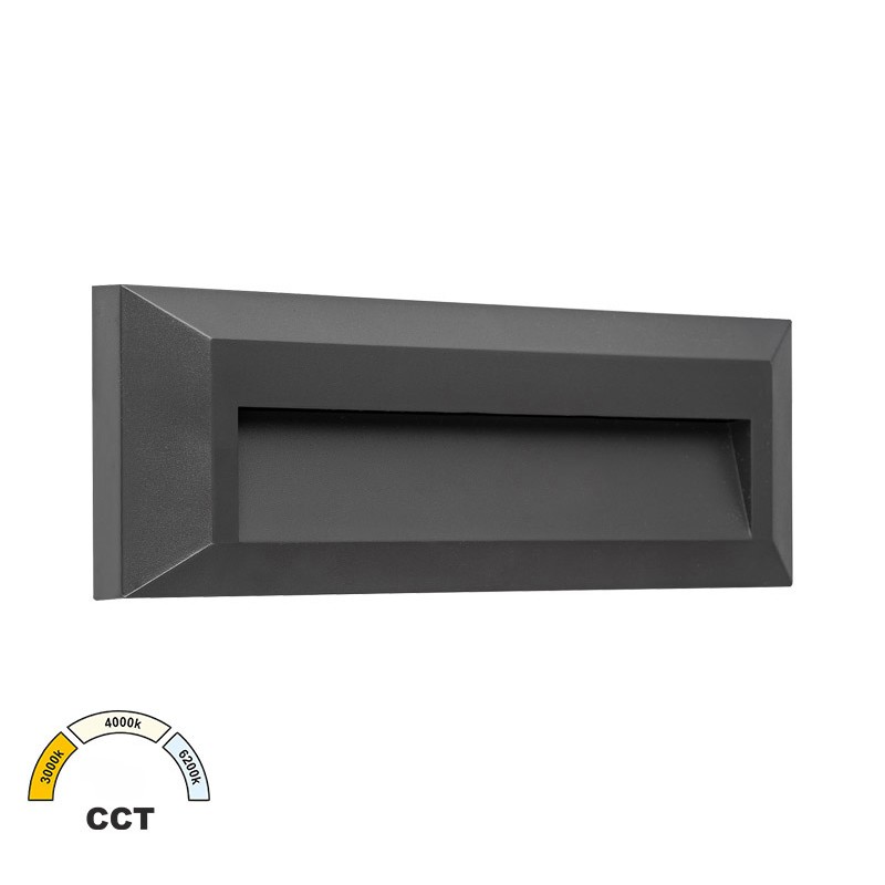 LED ΦΩΤΙΣΤΙΚΟ PC ΕΠΙΤΟΙΧΟ ΕΜΜΕΣΟΥ ΟΡΘΟΓΩΝΙΟ 2W CCT IP65 ΓΡΑΦΙΤΗΣ