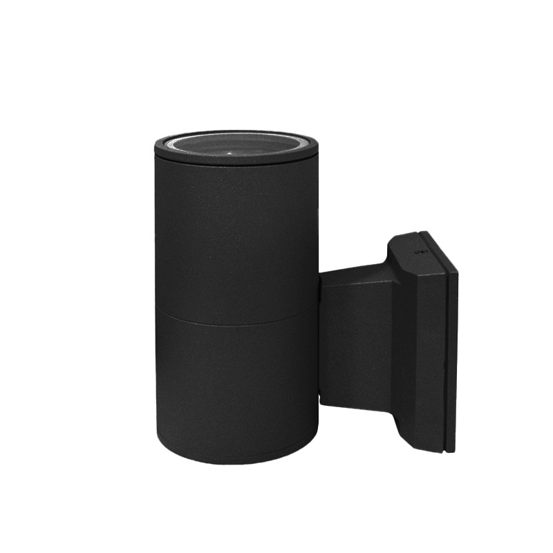 ΣΠΟΤ ΑΛΟΥΜΙΝΙΟΥ ΜΟΝΗΣ ΚΑΤΕΥΘΥΝΣΗΣ ΕΠΙΤΟΙΧΟ Φ90mm GU10 ΜΑΥΡΟ