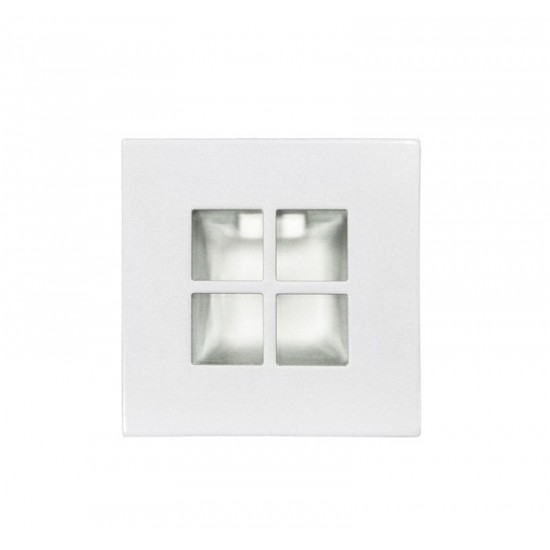 ΣΠΟΤ ΕΠΙΠΛΟΥ ΧΩΝΕΥΤΟ JC4 ΜΕΤΑΛΛΙΚΟ ΤΕΤΡΑΓΩΝΟ ΚΑΡΟ ΛΕΥΚΟ(WH)