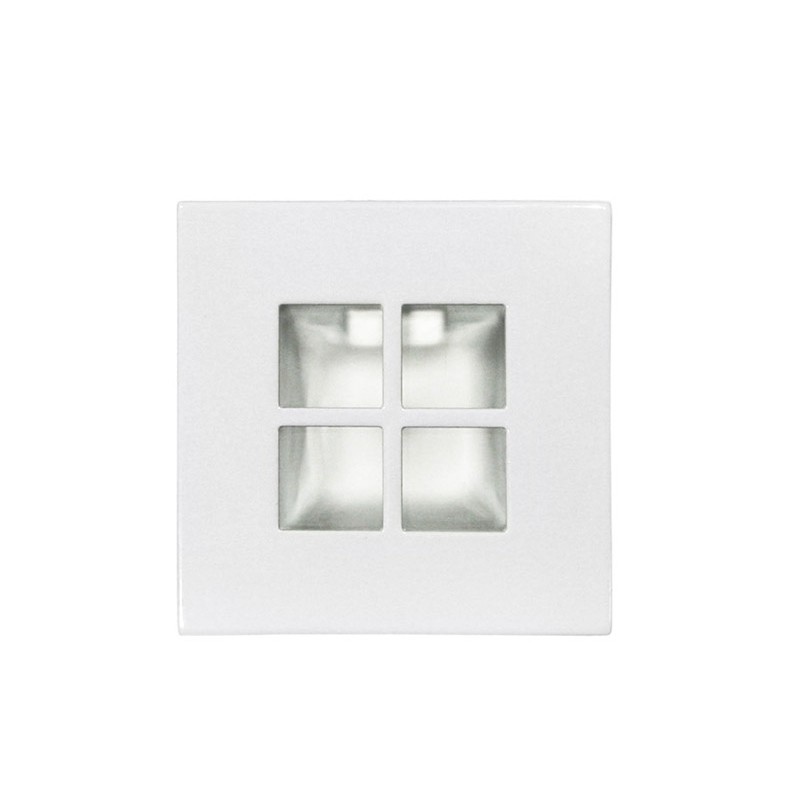 ΣΠΟΤ ΕΠΙΠΛΟΥ ΧΩΝΕΥΤΟ JC4 ΜΕΤΑΛΛΙΚΟ ΤΕΤΡΑΓΩΝΟ ΚΑΡΟ ΛΕΥΚΟ(WH)