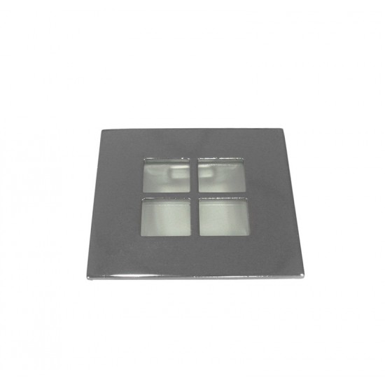 ΣΠΟΤ ΕΠΙΠΛΟΥ ΧΩΝΕΥΤΟ JC4 ΜΕΤΑΛΛΙΚΟ ΤΕΤΡΑΓΩΝΟ ΚΑΡΟ ΧΡΩΜΙΟ(CH)