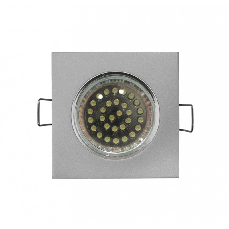 ΣΠΟΤ (WL159) MR16 ΤΕΤΡΑΓΩΝΟ ΑΛΟΥΜΙΝΙΟ ΣΤΑΘΕΡΟ ΑΣΗΜΙ (SG)