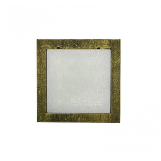 LED ΦΩΤΙΣΤΙΚΟ ΑΛΟΥΜΙΝΙΟΥ ΕΠΙΤΟΙΧΟ TETΡΑΓΩΝΟ 1W ΘΕΡΜΟ ΡΟΥΣΤΙΚ