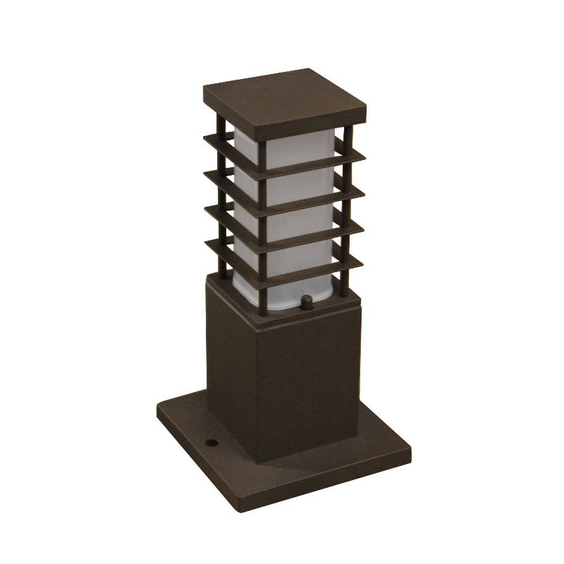 ΚΟΛΩΝΑ ΑΛΟΥΜΙΝΙΟΥ ΤΕΤΡΑΓΩΝΗ ΜΕ ΣΚΙΑΣ D70X70 h23cm ΝΤΟΥΙ Ε27 ΣΚΟΥΡΙΑ