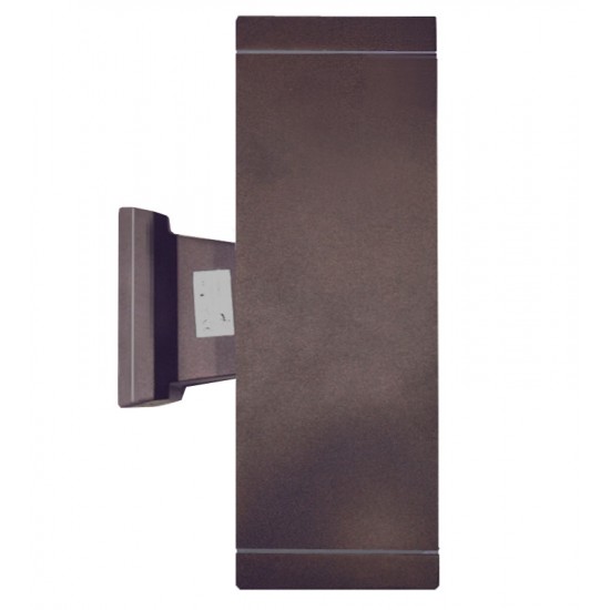 ΣΠΟΤ ΑΛΟΥΜΙΝΙΟΥ ΔΙΠΛΗΣ ΚΑΤΕΥΘΥΝ.ΤΕΤΡΑΓ.ΕΠΙΤΟΙΧΟ D108mmΕ27 ΣΚΟΥΡΙΑ