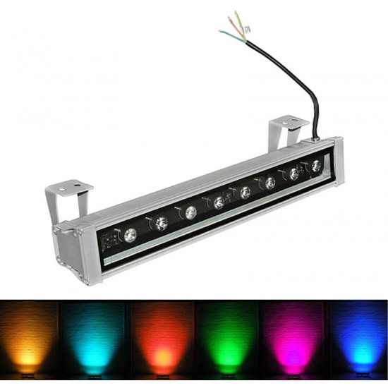 ΠΡΟΒΟΛΕΑΣ LED ΕΠΙΜ.0,5Μ 9W 230V 15° RGB IP65 ΕΝΣΩΜ.CONTR. ΑΛΟΥΜ