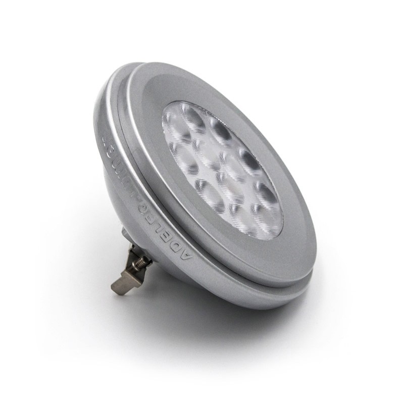 LED ΛΑΜΠΑ ΑΛΟΥΜΙΝΙΟΥ AR111 12W 12VAC/DC ΝΤΙΜΑΡΙΖΟΜΕΝΗ 36° ΛΕΥΚΟ