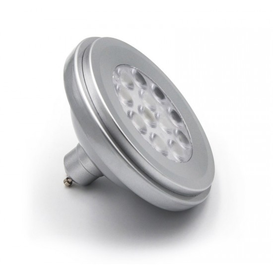 LED ΛΑΜΠΑ ΑΛΟΥΜΙΝΙΟΥ AR111 GU10 12W 230V 24° ΝΤΙΜΑΡΙΖΟΜΕΝΗ ΛΕΥΚΟ