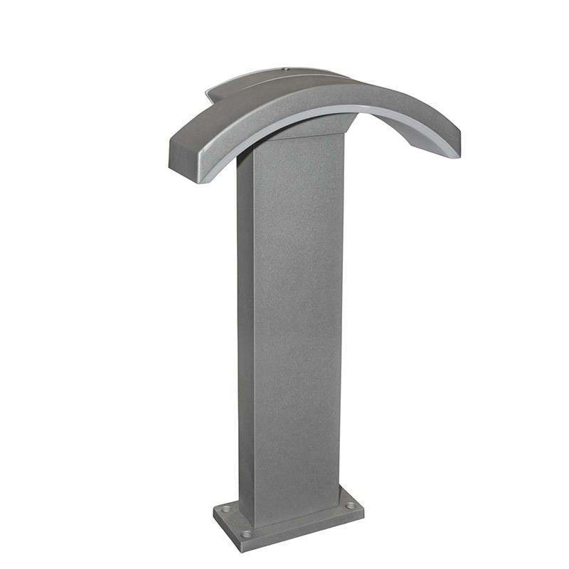 LED ΦΩΤΙΣΤΙΚΟ ΑΛΟΥΜΙΝΙΟΥ ΚΑΜΠΥΛΗ ΣΕ ΚΟΛΩΝΑ 50cm 10W 4000Κ ΓΚΡΙ