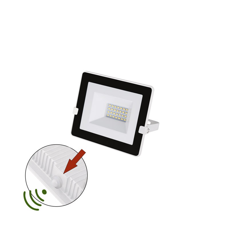 ΠΡΟΒΟΛΕΑΣ LED 20W ΦΩΤΟΚΥΤΤΑΡΟ 4000Κ IP65 ΛΕΥΚΟΣ