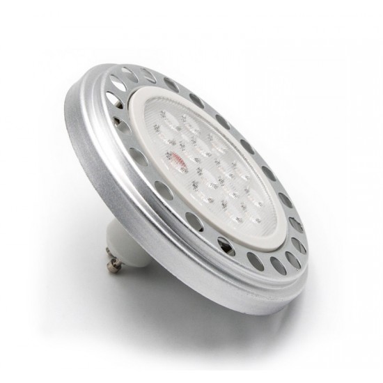 LED ΛΑΜΠΑ ΑΛΟΥΜΙΝΙΟΥ AR111 GU10 15W 230VAC 24° ΝΤΙΜΑΡΙΖΟΜΕΝΗ ΛΕΥΚΟ