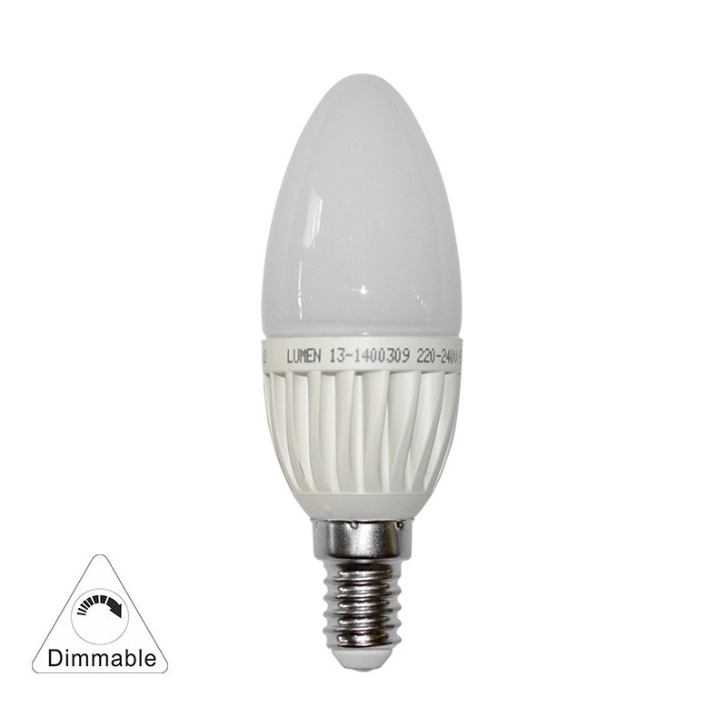 LED ΛΑΜΠΑ ΚΕΡΑΚΙ Ε14 3W 230V ΝΤΙΜΑΡΙΖΟΜΕΝΗ ΨΥΧΡΟ 6200Κ