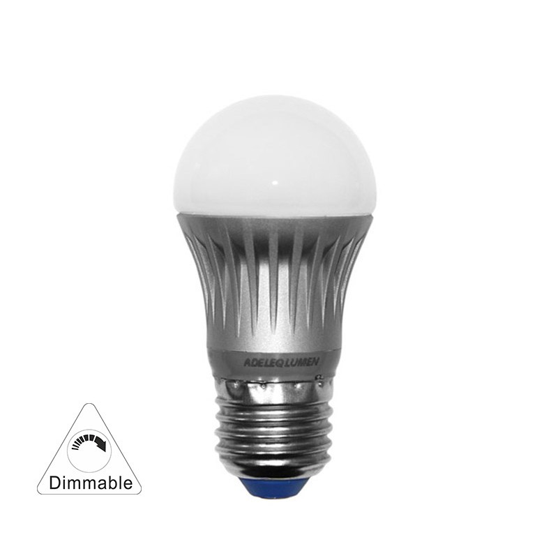 LED ΛΑΜΠΑ ΣΦΑΙΡΙΚΟ ΑΣΗΜΙ ΑΛΟΥΜΙΝΙΟ Ε27 5W ΝΤΙΜΑΡΙΖΟΜΕΝΗ ΨΥΧΡΟ