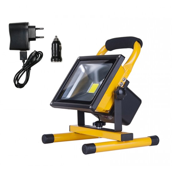 ΠΡΟΒΟΛΕΑΣ LED ΦΟΡΗΤΟΣ ΕΠΑΝΑΦΟΡΤΙΖΟΜΕΝΟΣ 20W 4000K