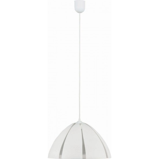 Φωτιστικό μονόφωτο γυαλί λευκό Ε27 Φ25