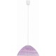 Φωτιστικό μονόφωτο γυαλί λιλά Ε27 Φ25
