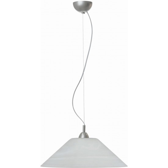 Φωτιστικό μονόφωτο γυαλί λευκό Ε27 Φ45