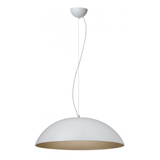 Φωτιστικό μονόφωτο Plexiglass  λευκό/χρυσό  3χΕ27 Φ47