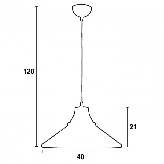 Φωτιστικό μονόφωτο αλουμίνιο sand/πατίνα καφέ Ε27 Φ40