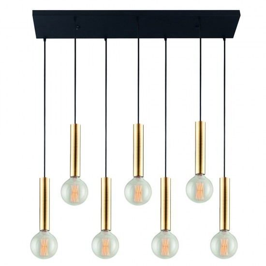 PDC 6445-7 AB ΦΩΤΙΣΤΙΚΟ ΡΑΓΑ ΟΡΟΦΗΣ ARlight ΕXCLUSIVE COLLECTION ME ΣΩΛΗΝΕΣ ΟΞΥΝΤΕ (7 ΛΑΜΠΤΗΡΕΣ)