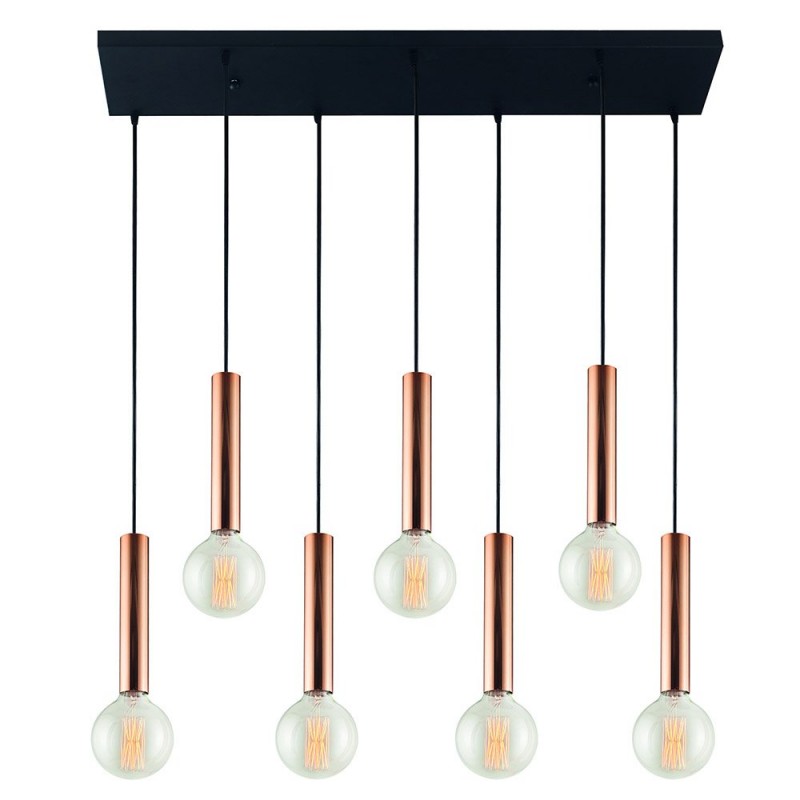 PDC 6445-7 CO ΦΩΤΙΣΤΙΚΟ ΡΑΓΑ ΟΡΟΦΗΣ ARlight ΕXCLUSIVE COLLECTION ME ΣΩΛΗΝΕΣ ΧΑΛΚΙΝΟΥΣ (7 ΛΑΜΠΤΗΡΕΣ)