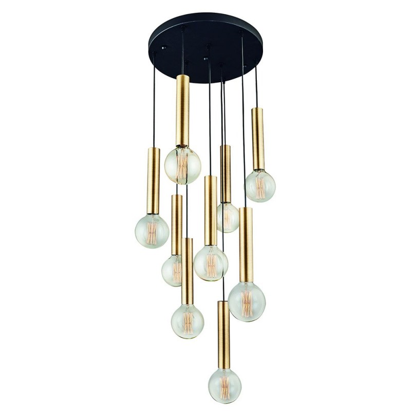 PDC 6445-9 AB ΚΡΕΜΑΣΤΟ ΠΟΛΥΦΩΤΟ ARlight ΕXCLUSIVE COLLECTION ME ΣΩΛΗΝΕΣ ΟΞΥΝΤΕ (9 ΛΑΜΠΤΗΡΕΣ)