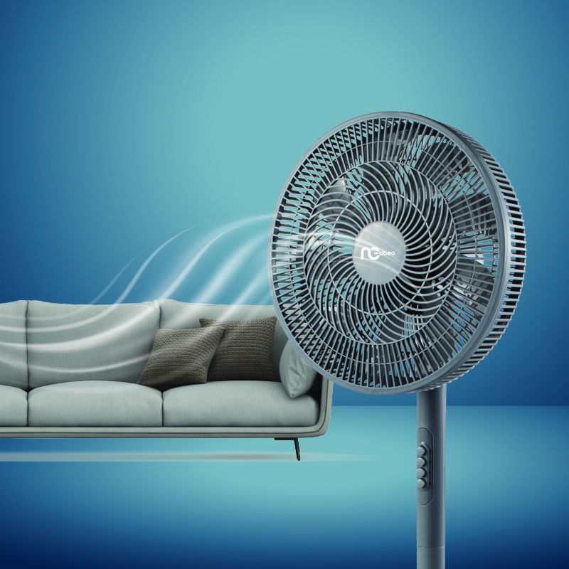 Ανεμιστήρας Ορθοστάτης  ΝSF-80699 Neotec 16'' 40εκ. 9Φτερά Γκρι 2 σε 1