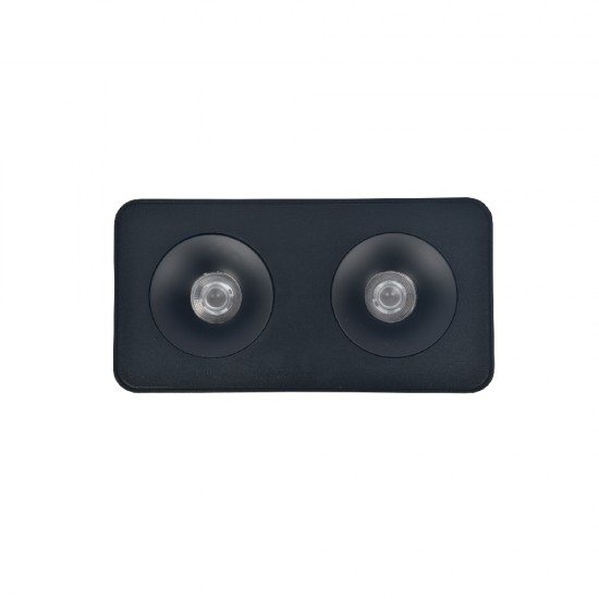 InLight Downlight Mounted σποτ 2*8W 3CCT σε μαύρη απόχρωση (X00270B)