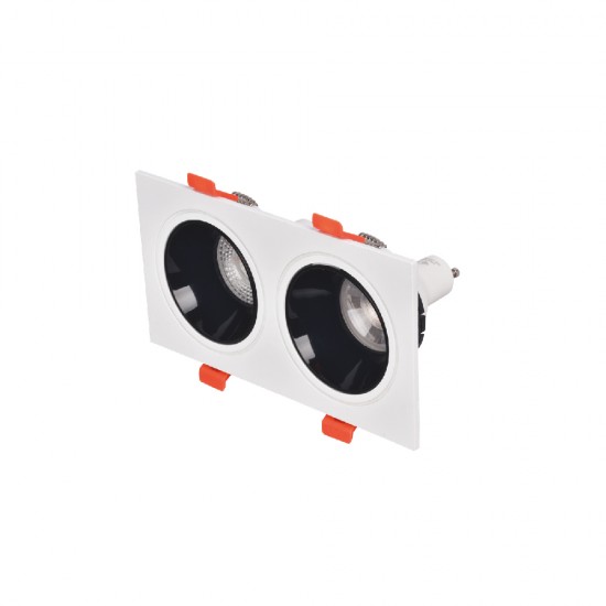 Inlight Downlight σποτ GU10 σε λευκή και μαύρη απόχρωση (X00330WB)