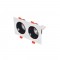 Inlight Downlight σποτ GU10 σε λευκή και μαύρη απόχρωση (X00330WB)