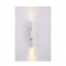 Inlight Επιτοίχιο φωτιστικό LED 2*5W 3000K σε λευκή απόχρωση απο αλουμίνιο D:30x6cm (43061-White)