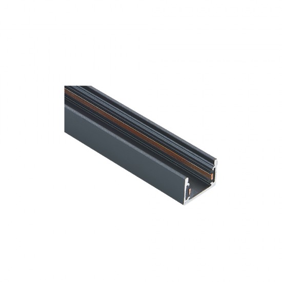 Inlight Mini μαγνητική ράγα σε μαύρη απόχρωση D:2m (TRM0010-Black)