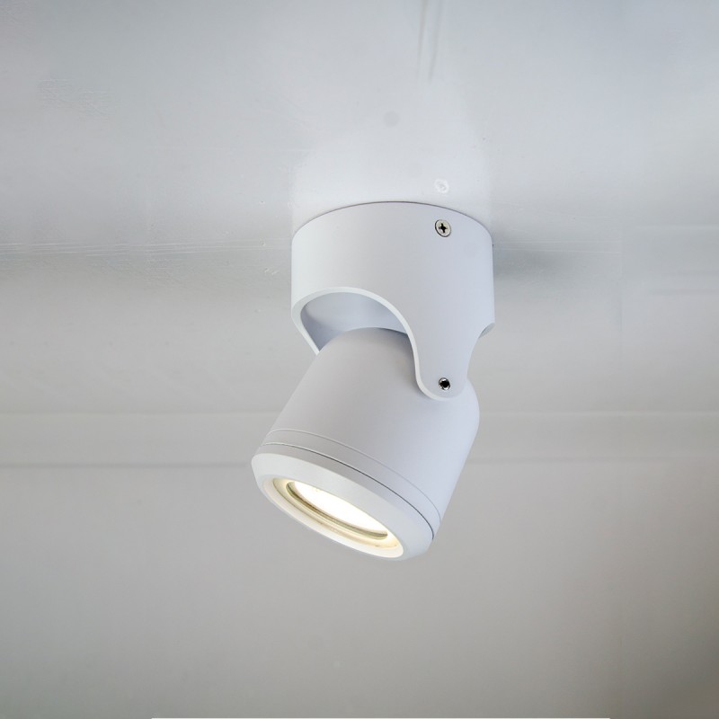 it-Lighting Crescent 1xGU10 Outdoor Spot White D:90x90x130mm (80206024)