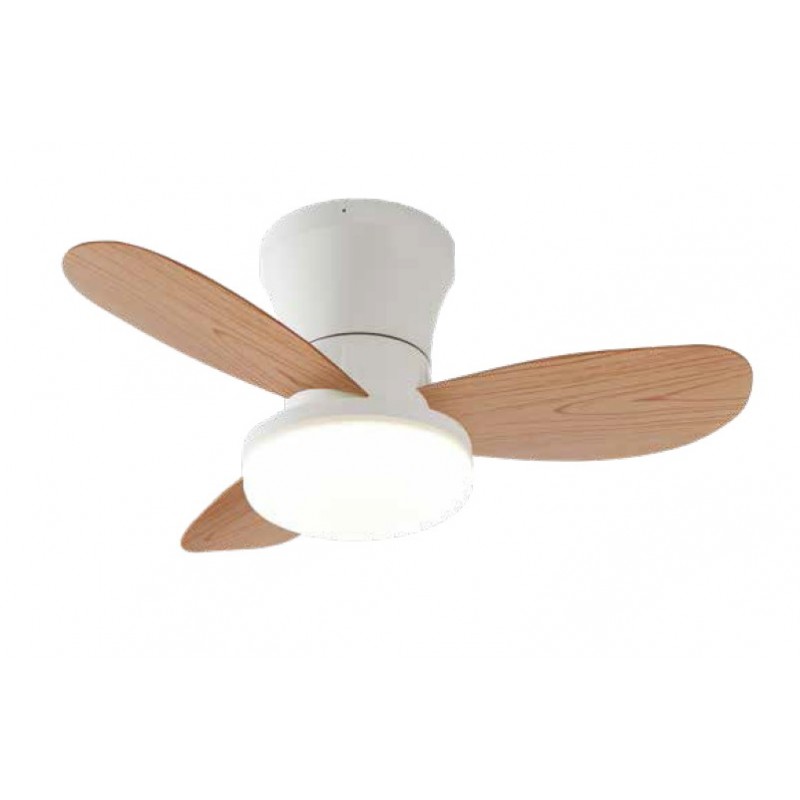 it-Lighting  BAY Ανεμιστήρας Οροφής με LED 20W, DC Μοτέρ & Smart App - Λευκό/Ξύλο (102000910)