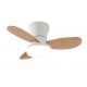 it-Lighting  BAY Ανεμιστήρας Οροφής με LED 20W, DC Μοτέρ & Smart App - Λευκό/Ξύλο (102000910)