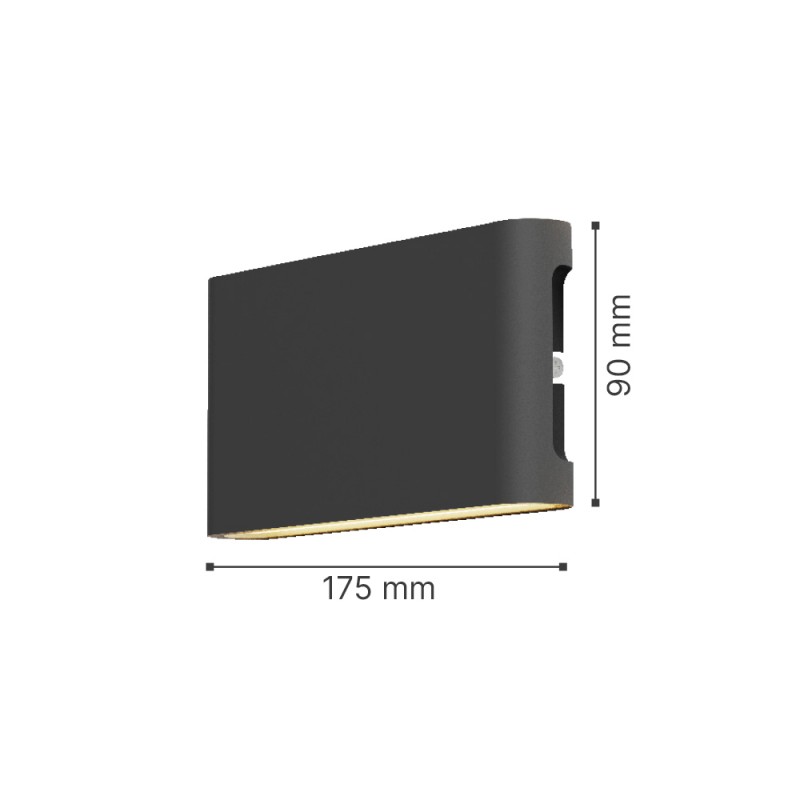 it-Lighting Niskey - LED 10W 3CCT Up and Down Wall Light in Grey Color (80204130)