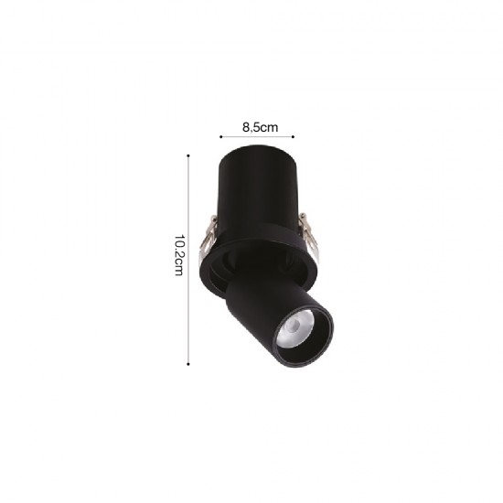 Inlight Downlight σποτ 10W 3CCT σε λευκή και μαύρη απόχρωση (X00180WB)