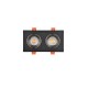 Inlight Downlight σποτ GU10 σε μαύρη απόχρωση (X00330B)