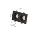 Inlight Downlight σποτ GU10 σε λευκή και μαύρη απόχρωση (X00330WB)