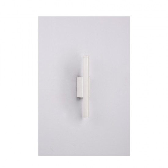 Inlight Επιτοίχιο φωτιστικό LED 2*5W 3000K σε λευκή απόχρωση απο αλουμίνιο D:30x6cm (43061-White)