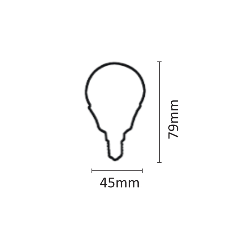 InLight E14 LED G45 5,5watt 4000K  Φυσικό Λευκό (7.14.05.14.2)