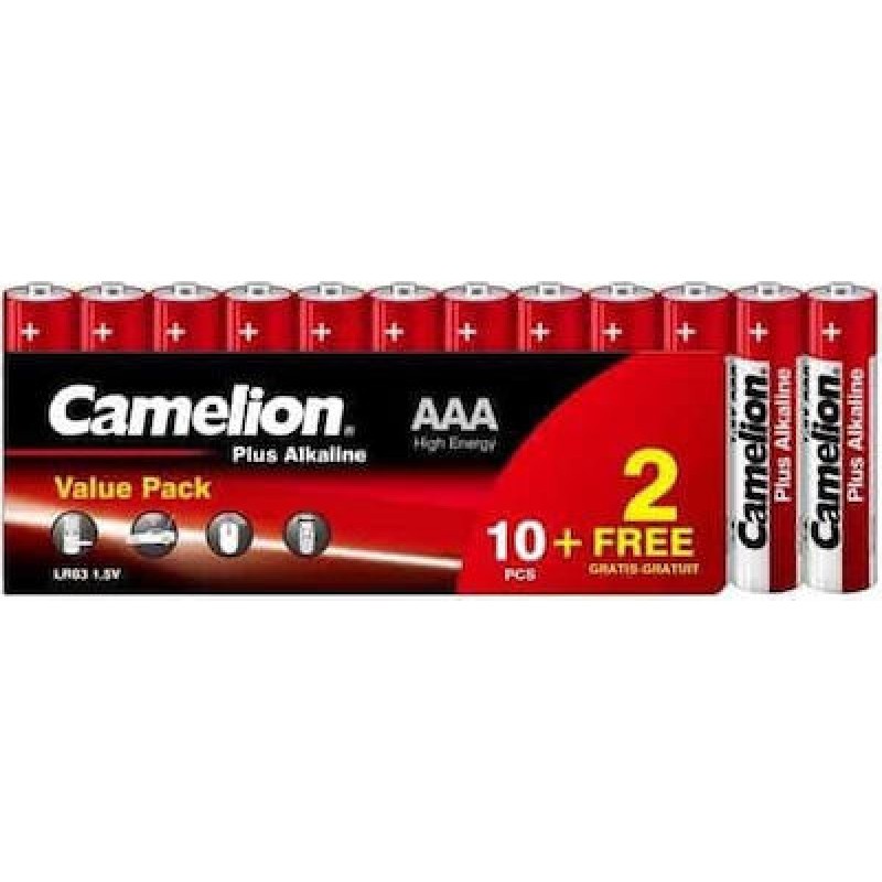 Camelion Plus Αλκαλικές Μπαταρίες AAA 1.5V 12τμχ